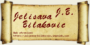 Jelisava Bilaković vizit kartica